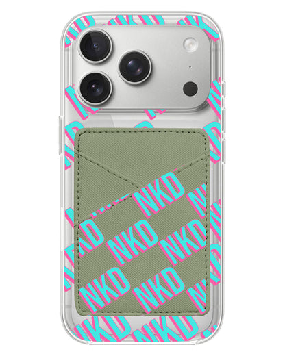 iPhone Phone Wallet Case - Diagonal Initial Monogram 4.0