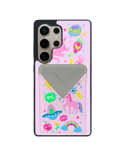 Android Avant Wallet Case - Monster Say Good Mood