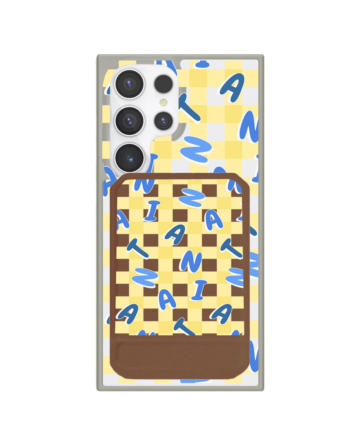 Android Magnetic Multifold Wallet - Checkered Monogram 3.0