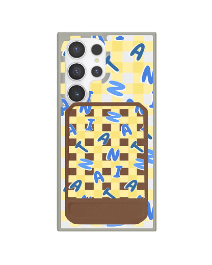 Android Magnetic Multifold Wallet - Checkered Monogram 3.0