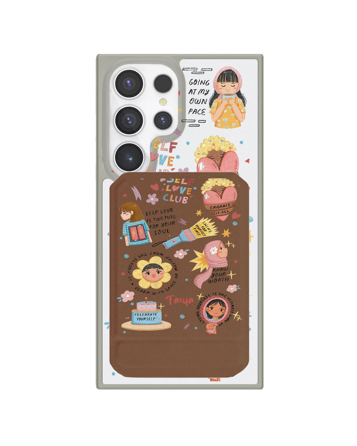 Android Magnetic Multifold Wallet - Self Love Club