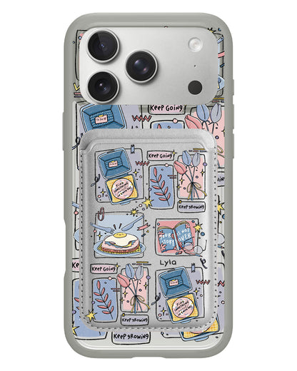 iPhone Magnetic Wallet Case - Grow (Sunnysidearteu)