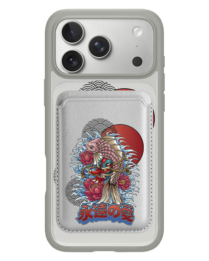 iPhone Magnetic Wallet Case - Oni Koi