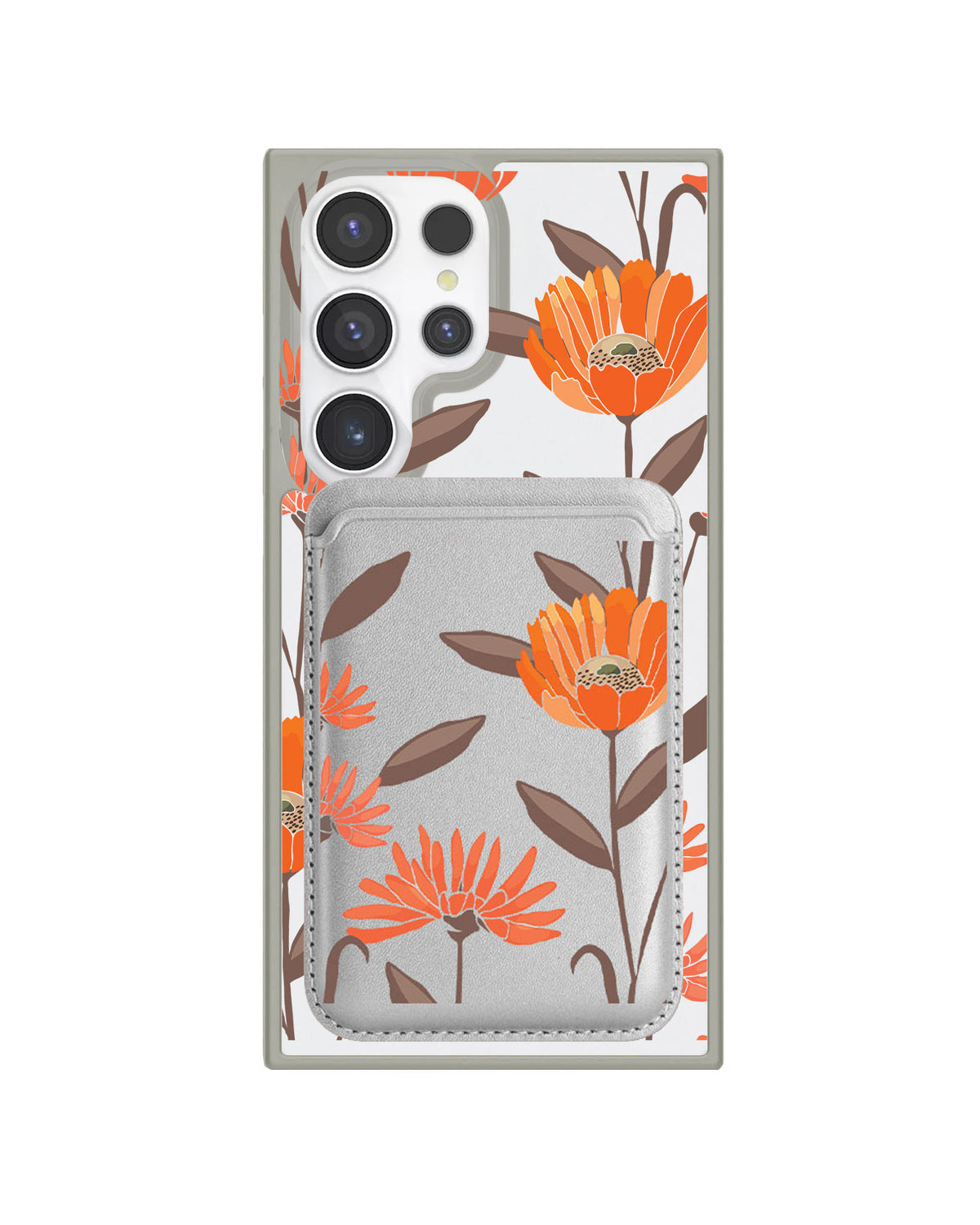 Android Magnetic Wallet Case - November Marigold