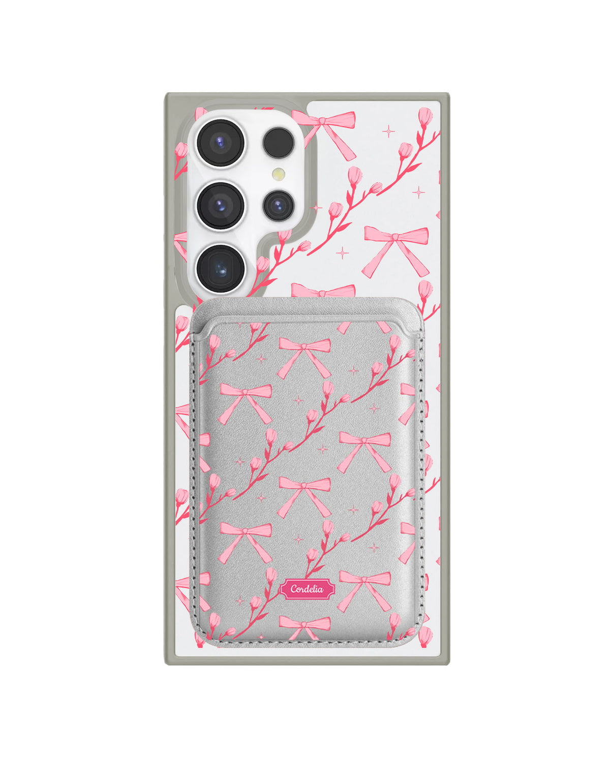 Android Magnetic Wallet Case - Coquette Floral