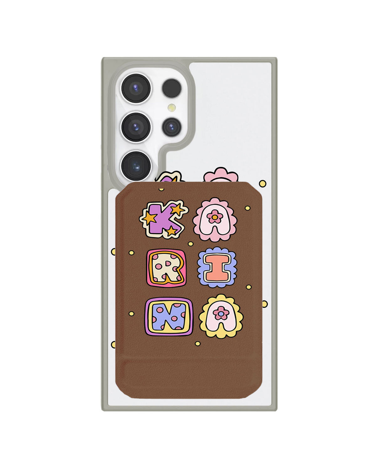 Android Magnetic Multifold Wallet - Adorable Monogram 2.0
