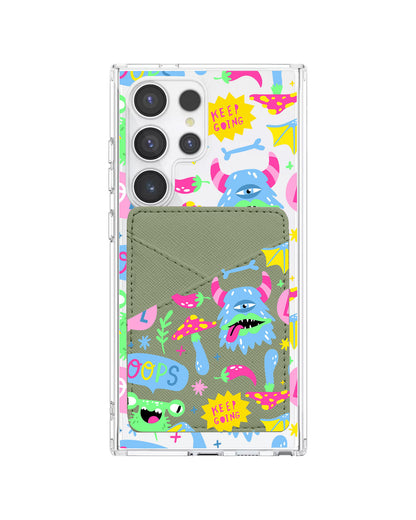 Android Phone Wallet Case - Monster Say Keep Going
