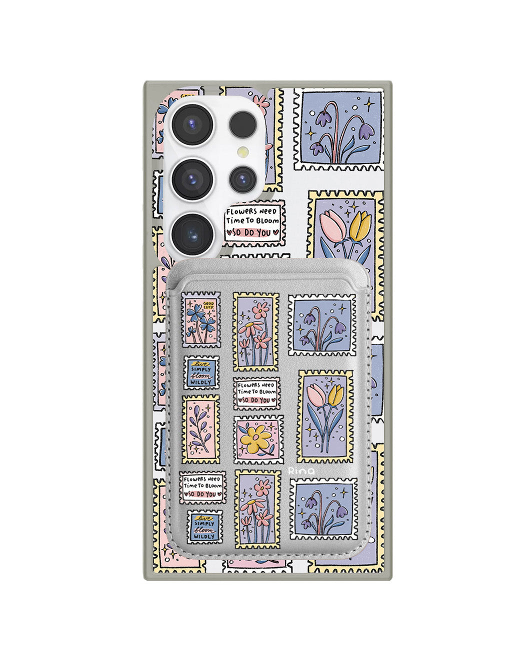 Android Magnetic Wallet Case - Time to Bloom