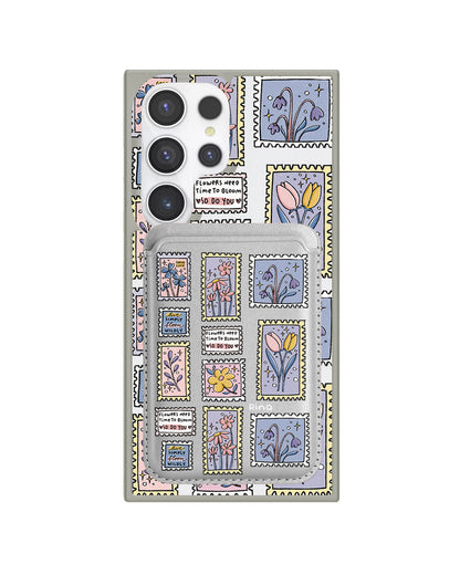 Android Magnetic Wallet Case - Time to Bloom