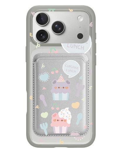 iPhone Magnetic Wallet Case - Cupcake