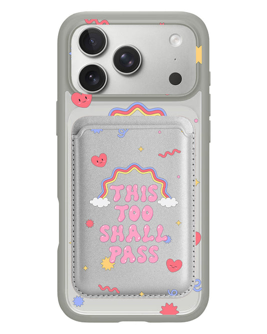 iPhone Magnetic Wallet Case - This Too Shall Pass