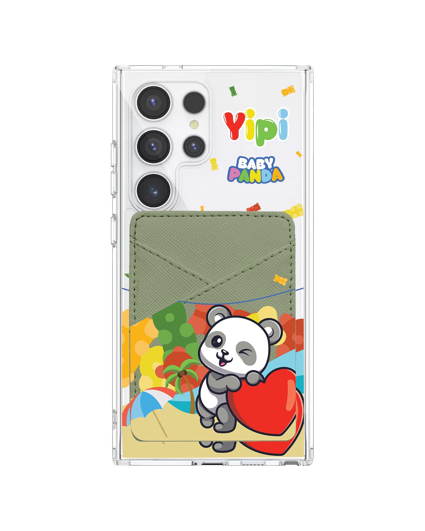 Android Phone Wallet Case - Yipi Baby Panda
