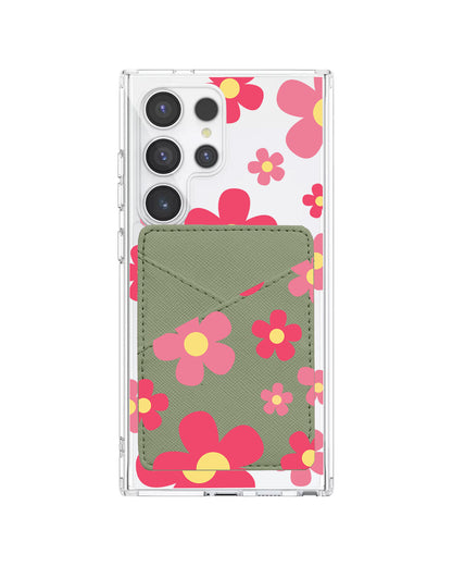 Android Phone Wallet Case - Daisy Blush