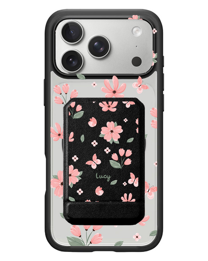 iPhone Magnetic Multifold Wallet - Pink Delight