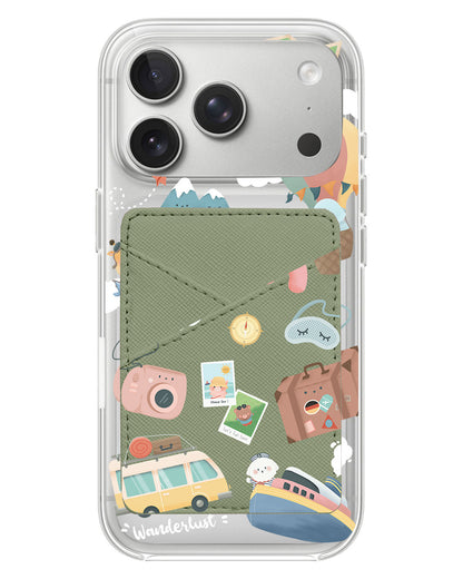 iPhone Phone Wallet Case - Travel