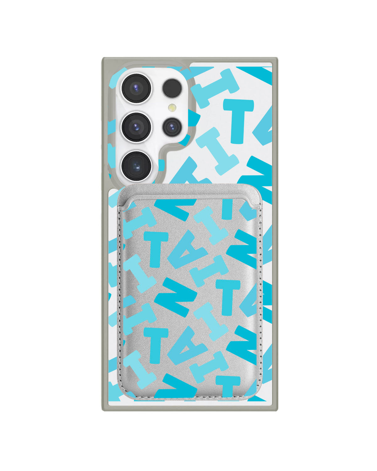 Android Magnetic Wallet Case - Scattered Monogram 5.0