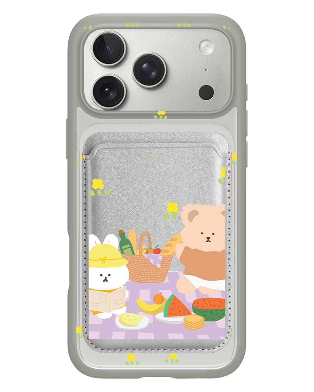 iPhone Magnetic Wallet Case - Picnic Lilac