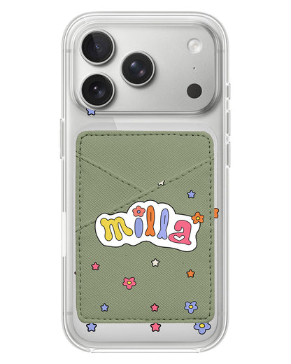 iPhone Phone Wallet Case - Adorable Monogram 5.0