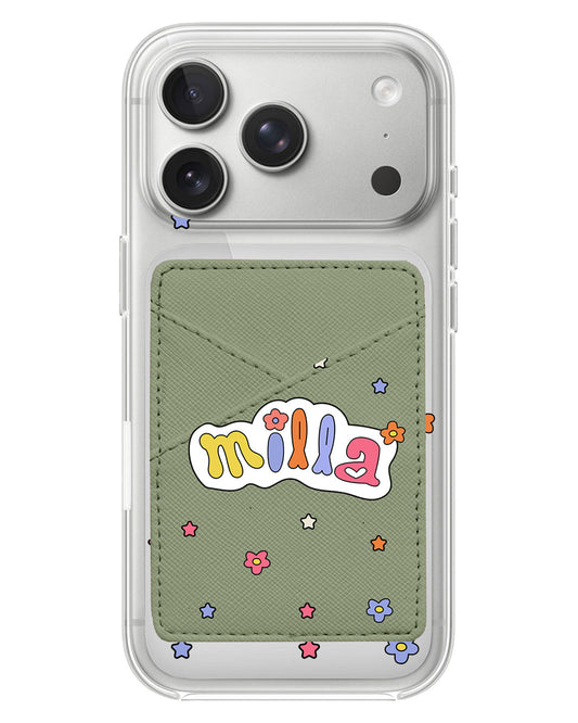 iPhone Phone Wallet Case - Adorable Monogram 5.0