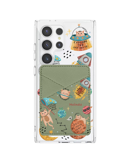 Android Phone Wallet Case - Spaceship