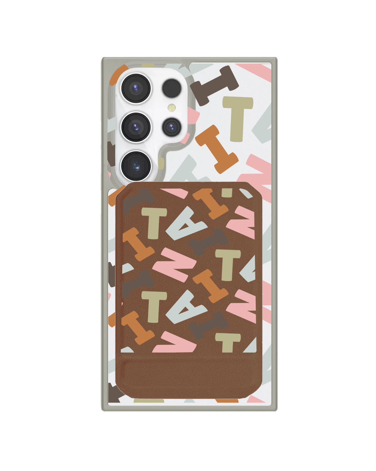 Android Magnetic Multifold Wallet - Scattered Monogram 4.0