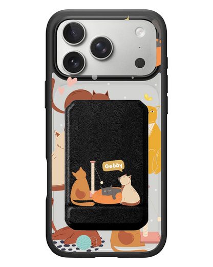 iPhone Magnetic Multifold Wallet - Playful Cat 1.0