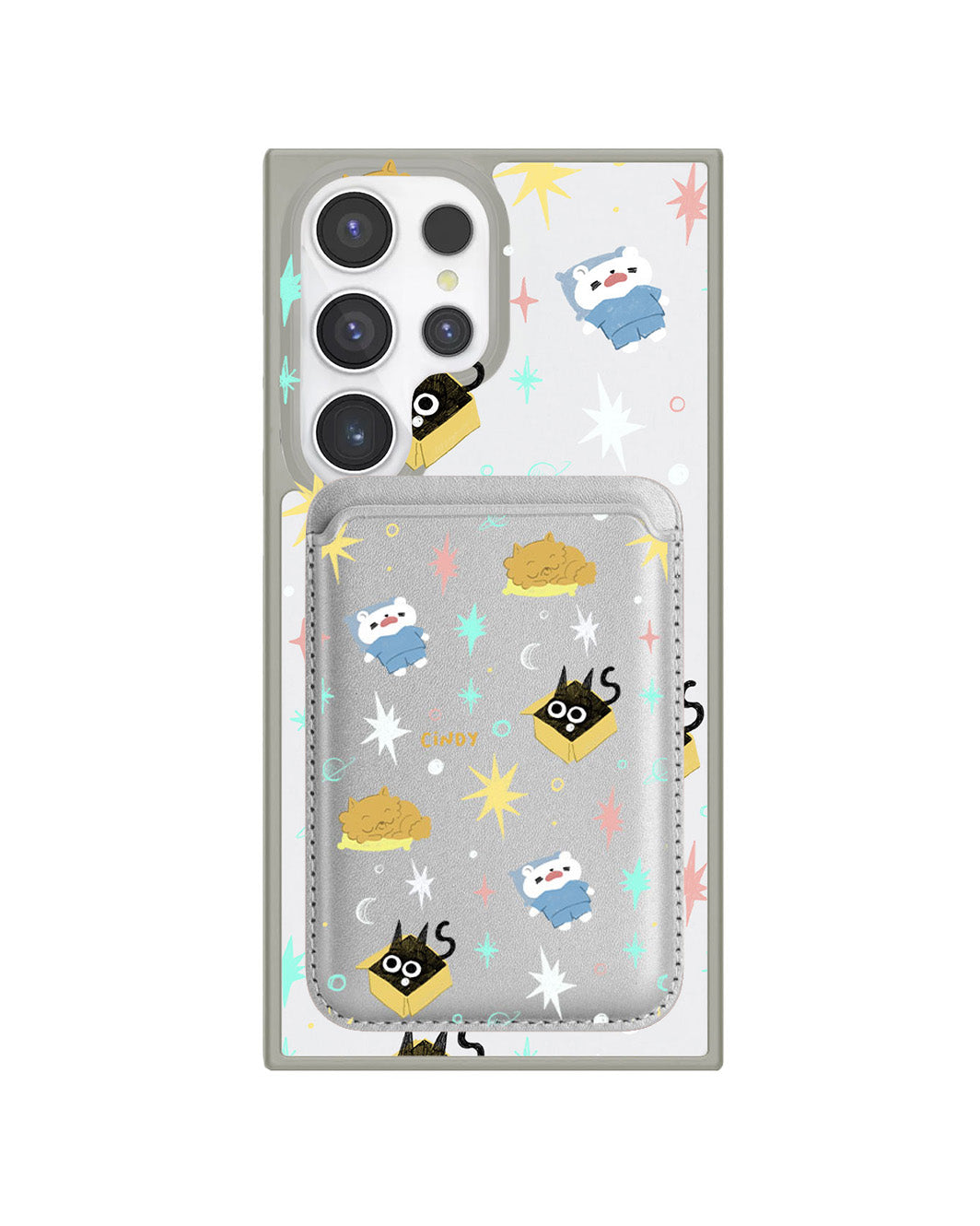 Android Magnetic Wallet Case - Nightover