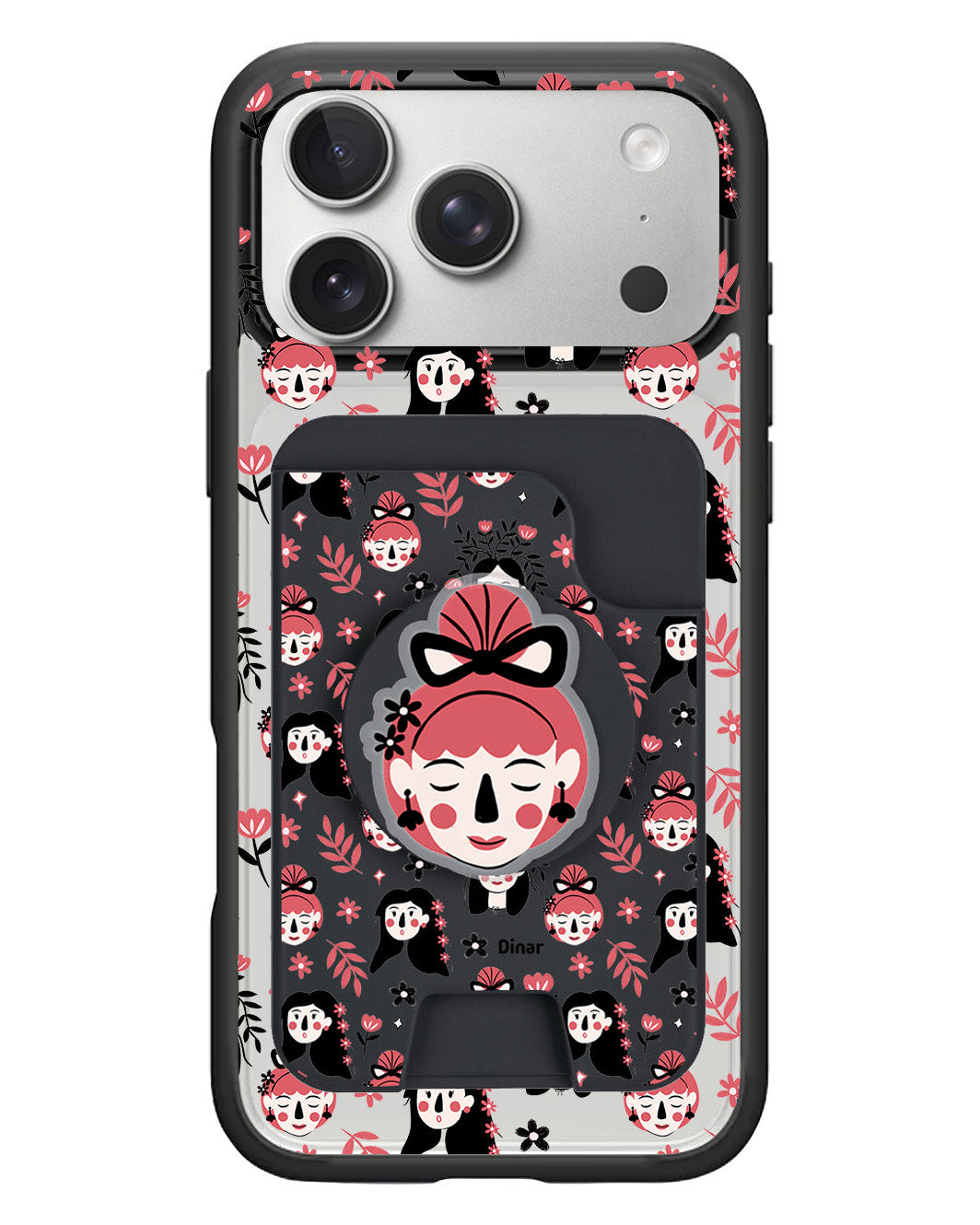 iPhone Magpop Wallet - Flowery Faces