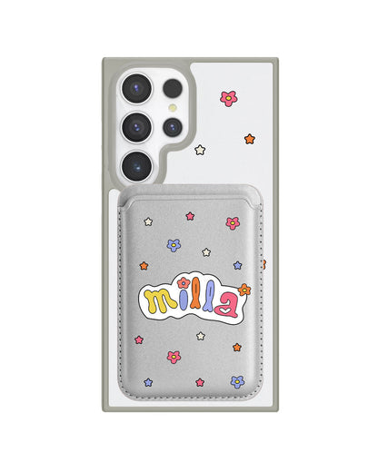 Android Magnetic Wallet Case - Adorable monogram 5.0