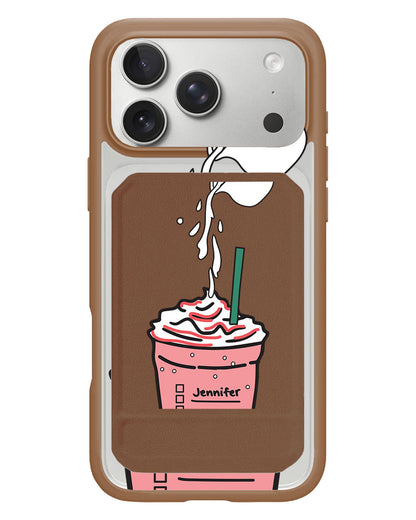 iPhone Magnetic Multifold Wallet - Frappe Rasberry
