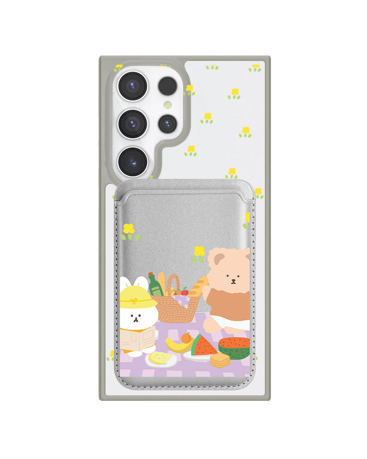 Android Magnetic Wallet Case - Picnic Lilac