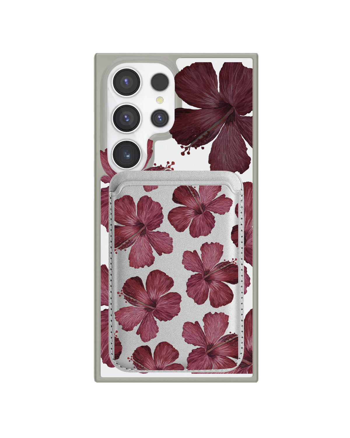 Android Magnetic Wallet Case - Hibiscus