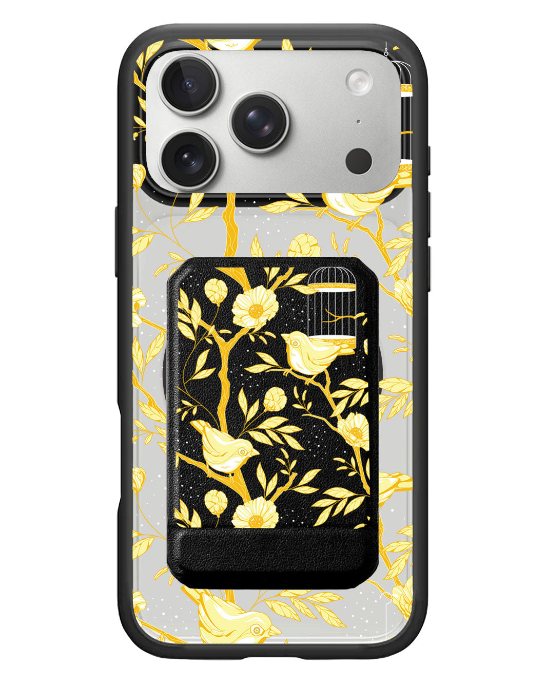 iPhone Magnetic Multifold Wallet - Lovebird Monochrome 2.0
