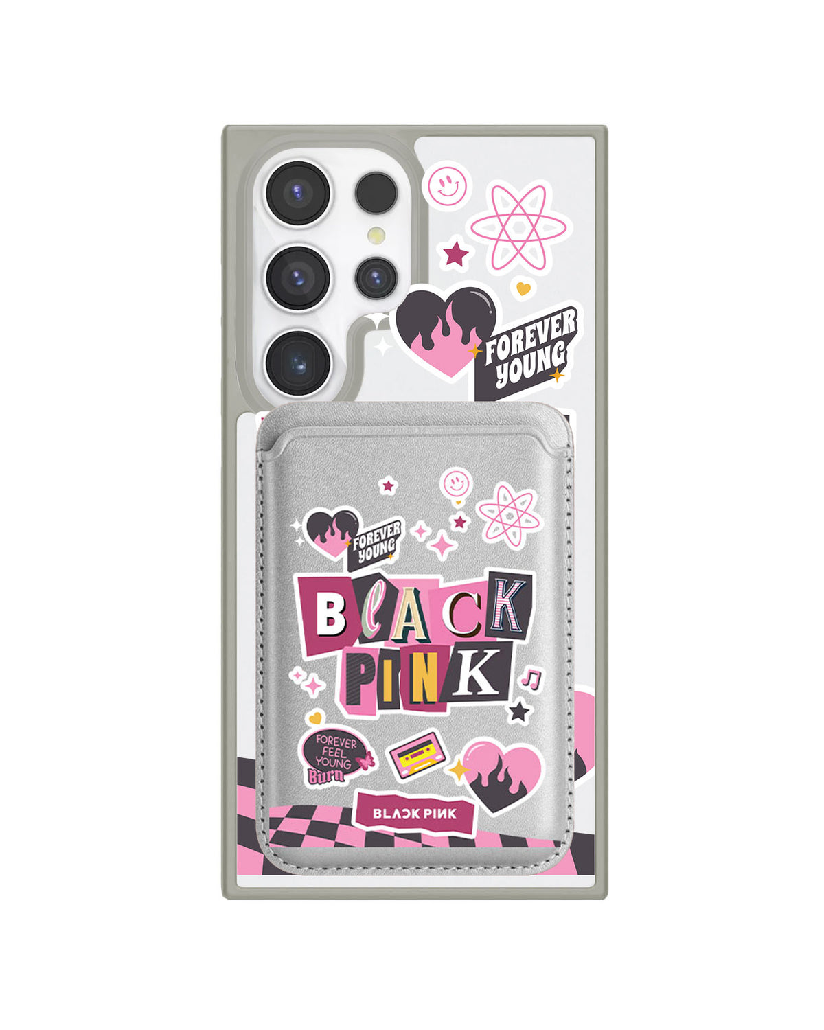 Android Magnetic Wallet Case - Blackpink Forever Young