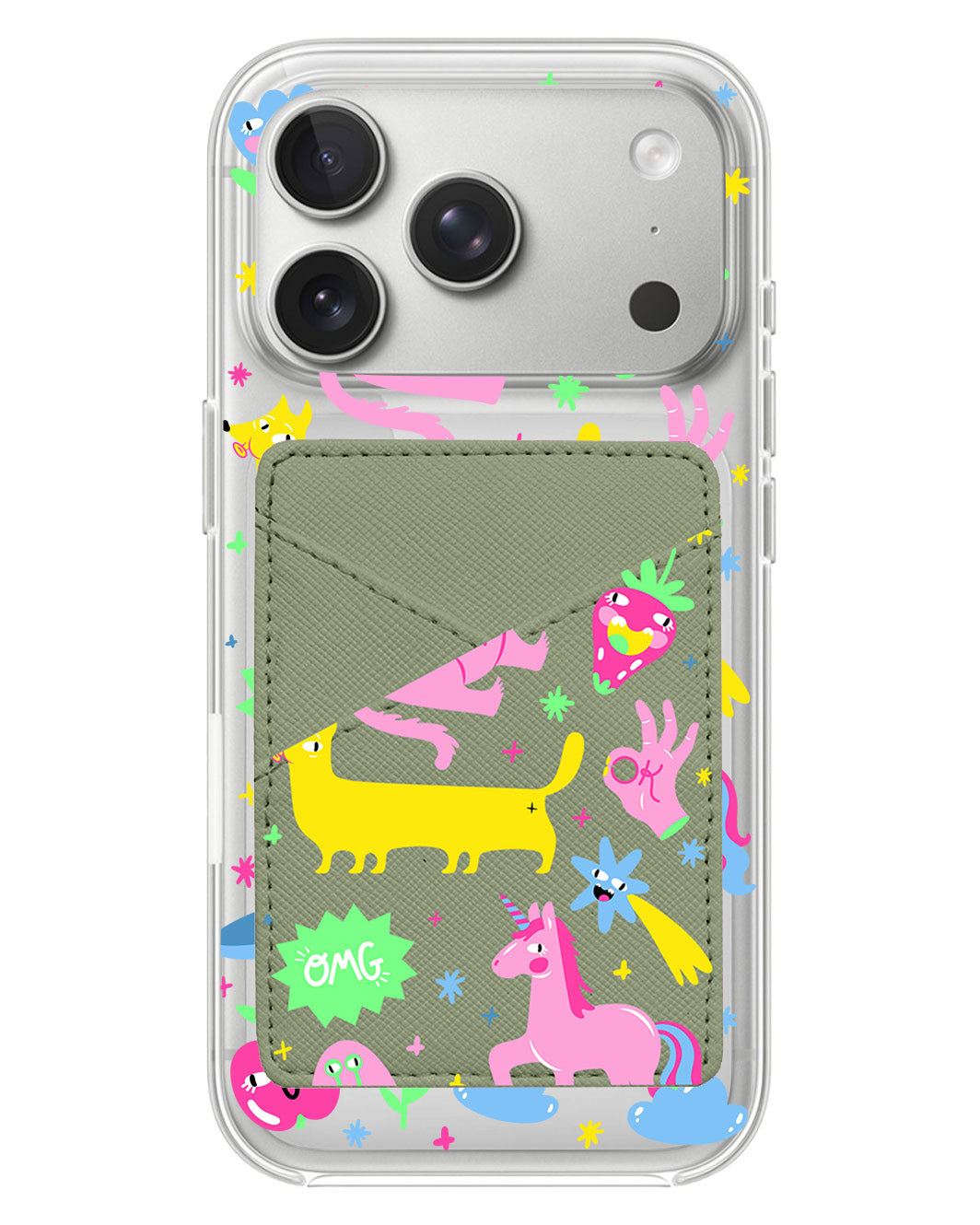iPhone Phone Wallet Case - Monster Say Good Mood