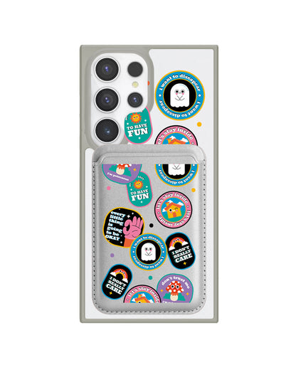 Android Magnetic Wallet Case - Monster Sticker Pack