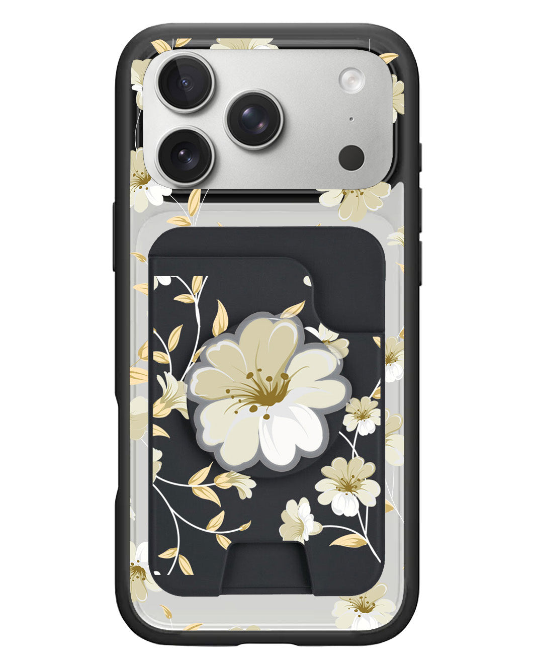 iPhone Magpop Wallet - White Magnolia