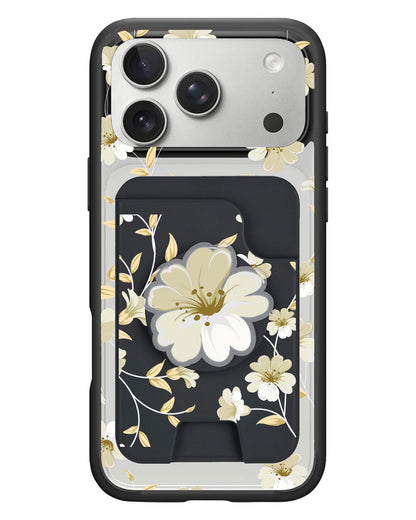 iPhone Magpop Wallet - White Magnolia