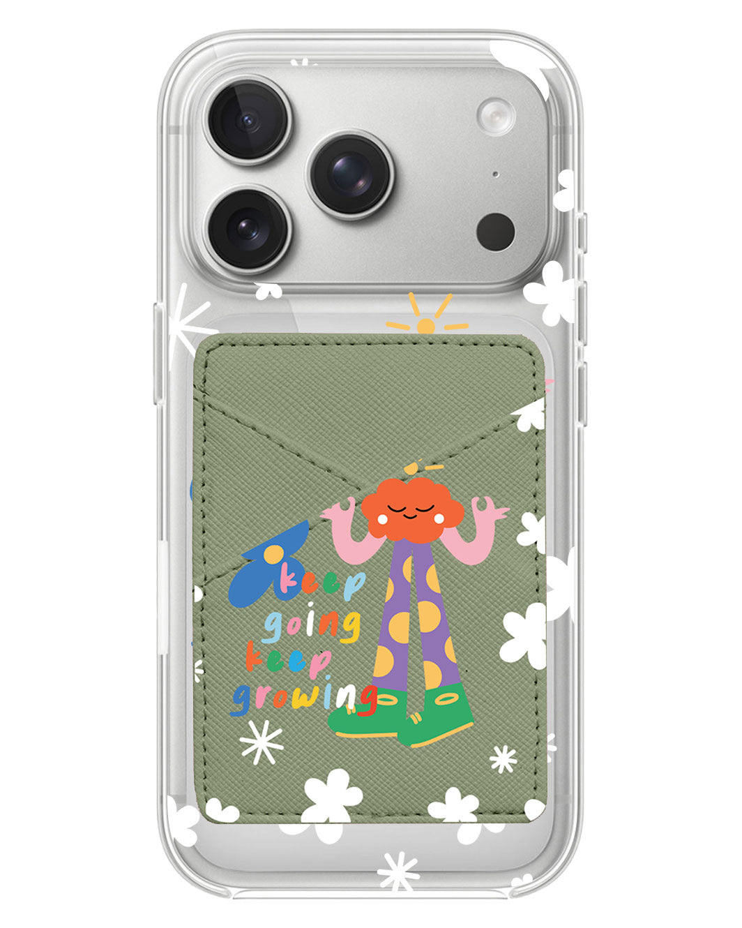 iPhone Phone Wallet Case - Keep Growing