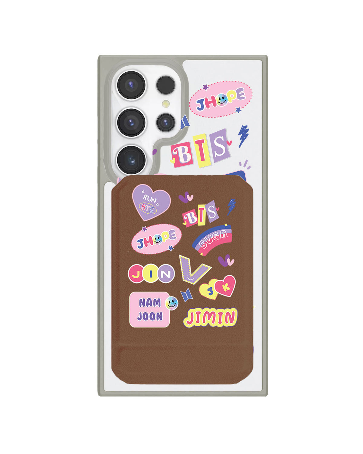 Android Magnetic Multifold Wallet - BTS Members