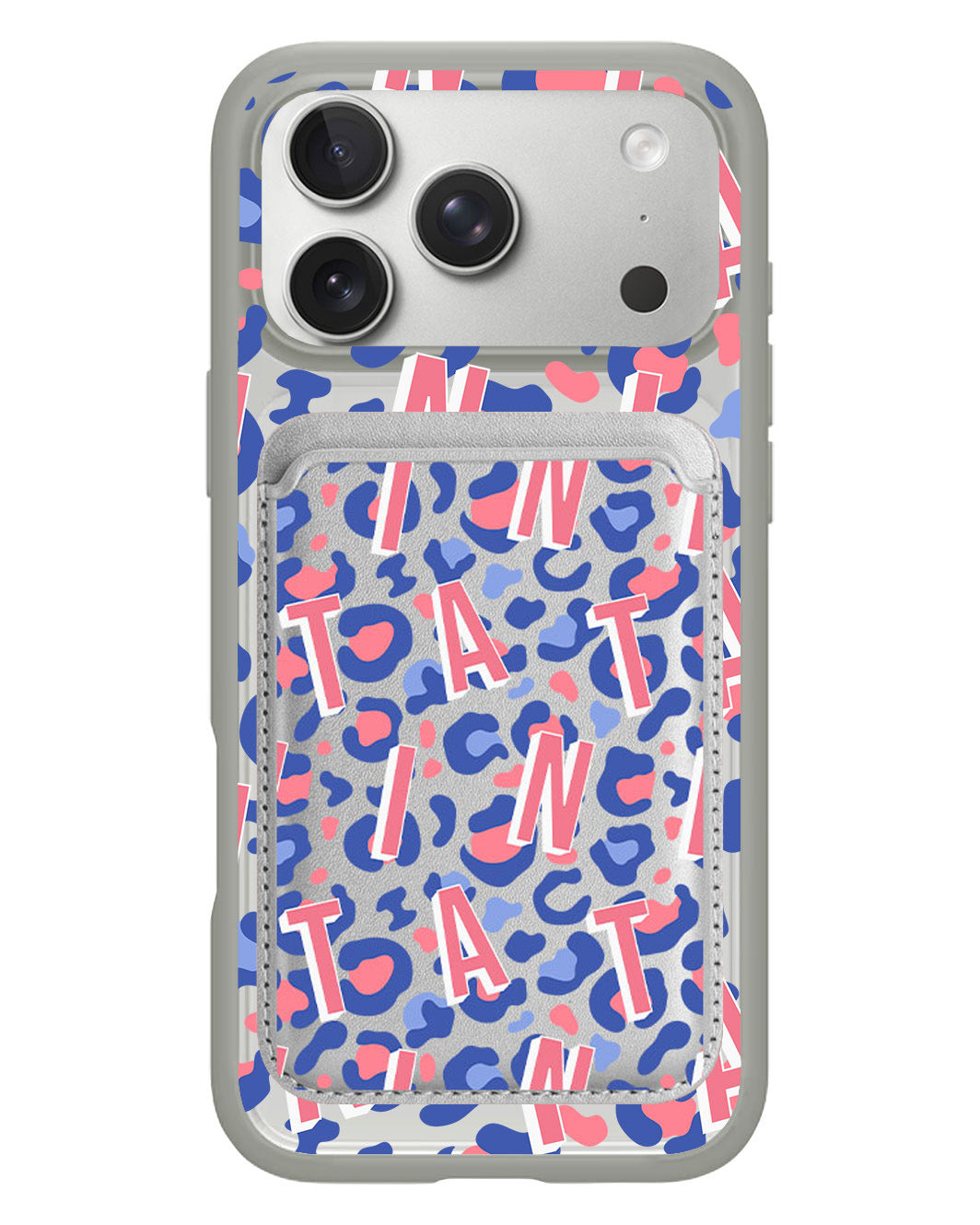 iPhone Magnetic Wallet Case - Leopard Monogram 1.0
