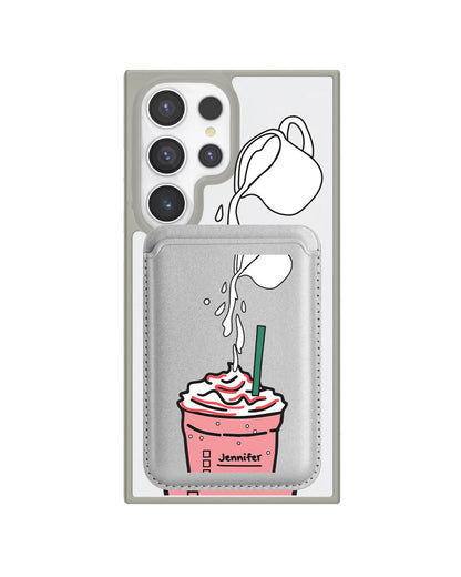 Android Magnetic Wallet Case - Frappe Rasberry