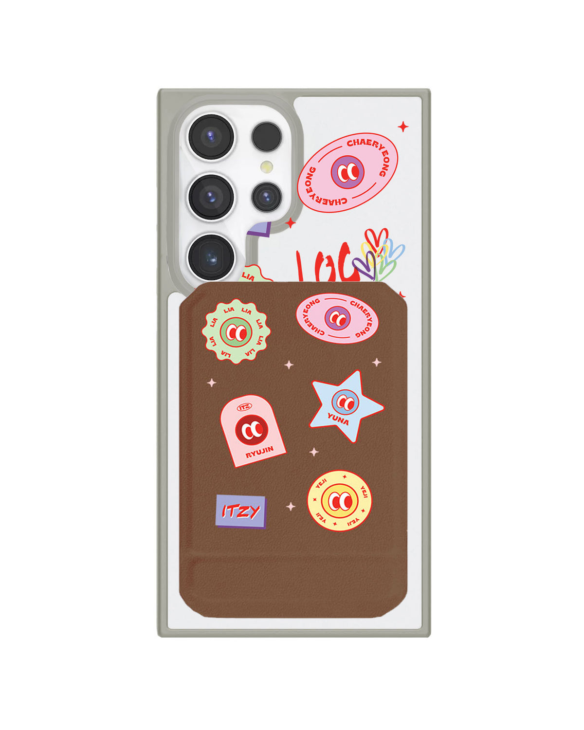 Android Magnetic Multifold Wallet - Itzy Sticker Pack