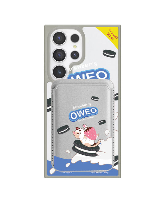 Android Magnetic Wallet Case - Oweo Cat