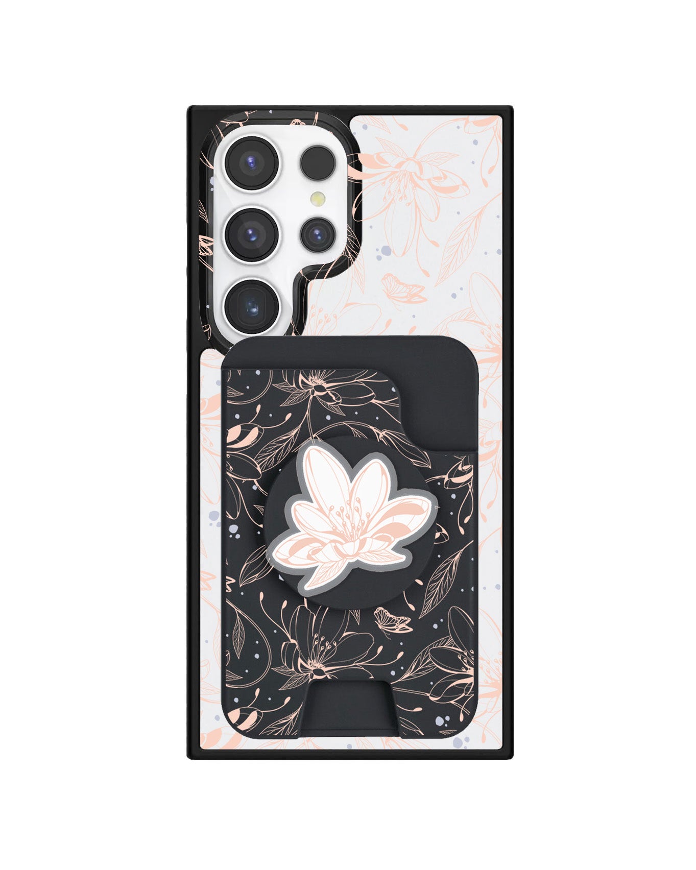 Android Magpop Wallet - Sketchy Flower & Butterfly 1.0