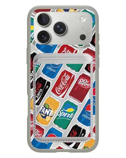 iPhone Magnetic Wallet Case - Soda pop