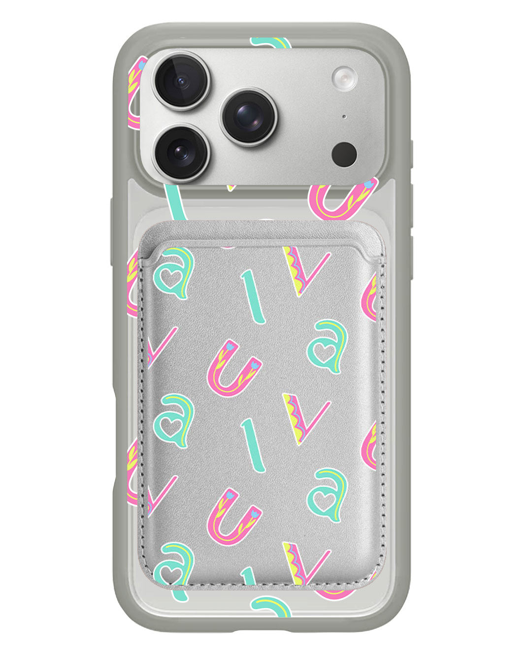 iPhone Magnetic Wallet Case - Playful Monogram 6.0