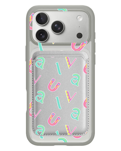 iPhone Magnetic Wallet Case - Playful Monogram 6.0