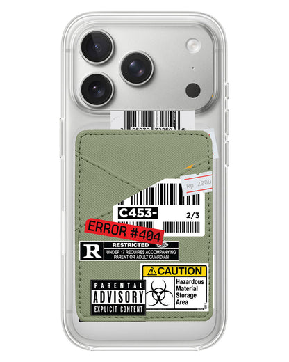 iPhone Phone Wallet Case - Label Sticker Pack