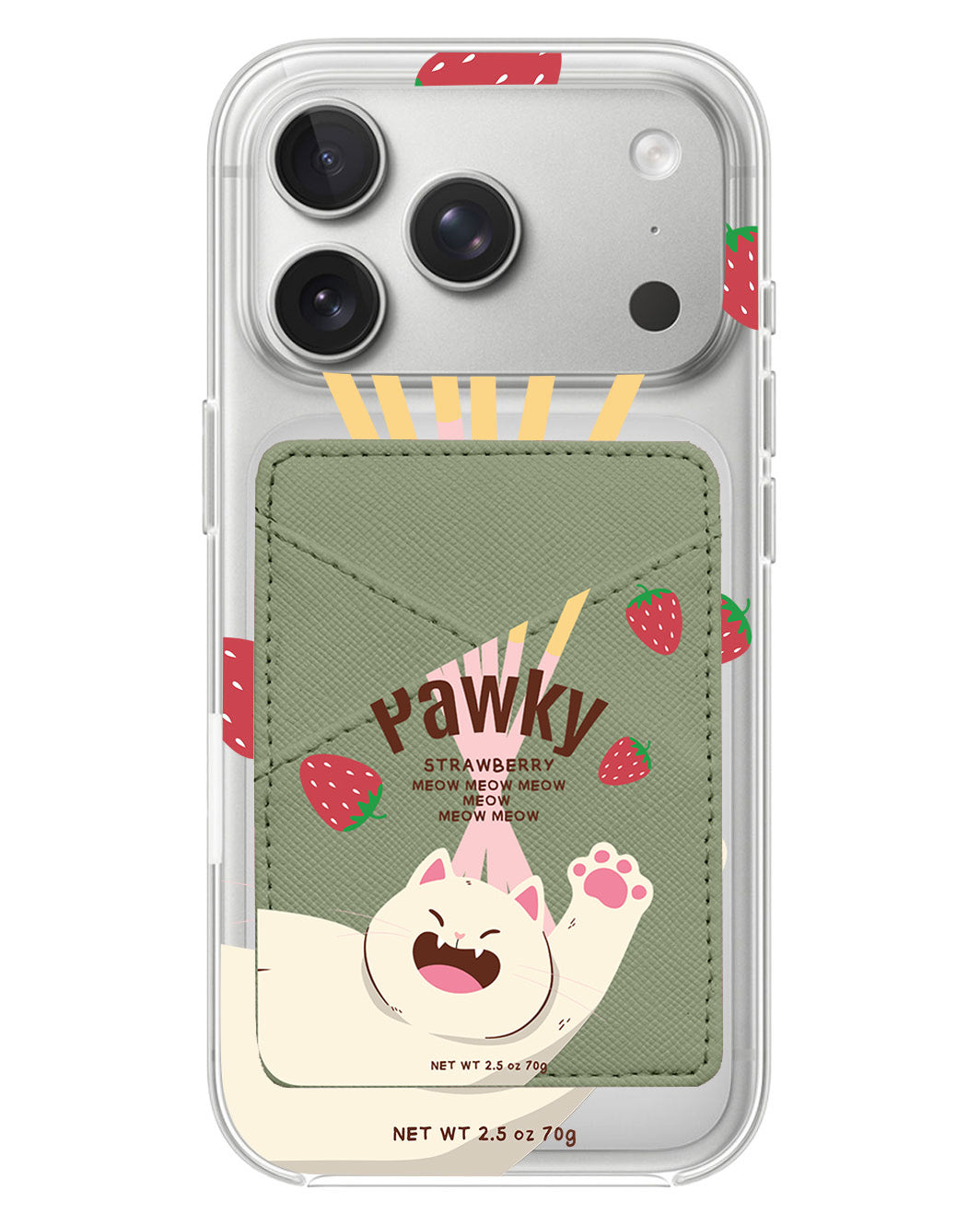 iPhone Phone Wallet Case - Pawky Cat